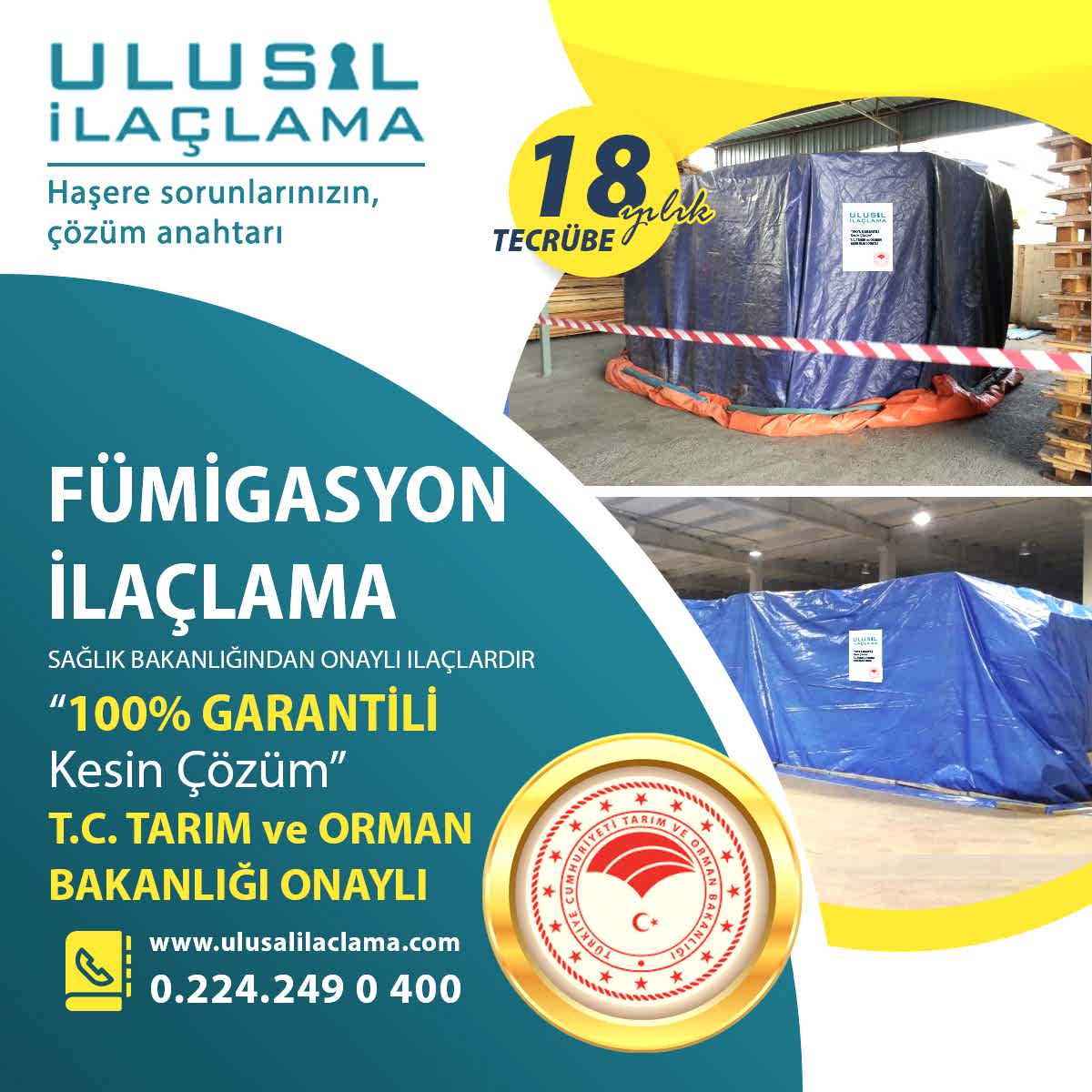BAKANLIK ONAYLI FÜMİGASYON...