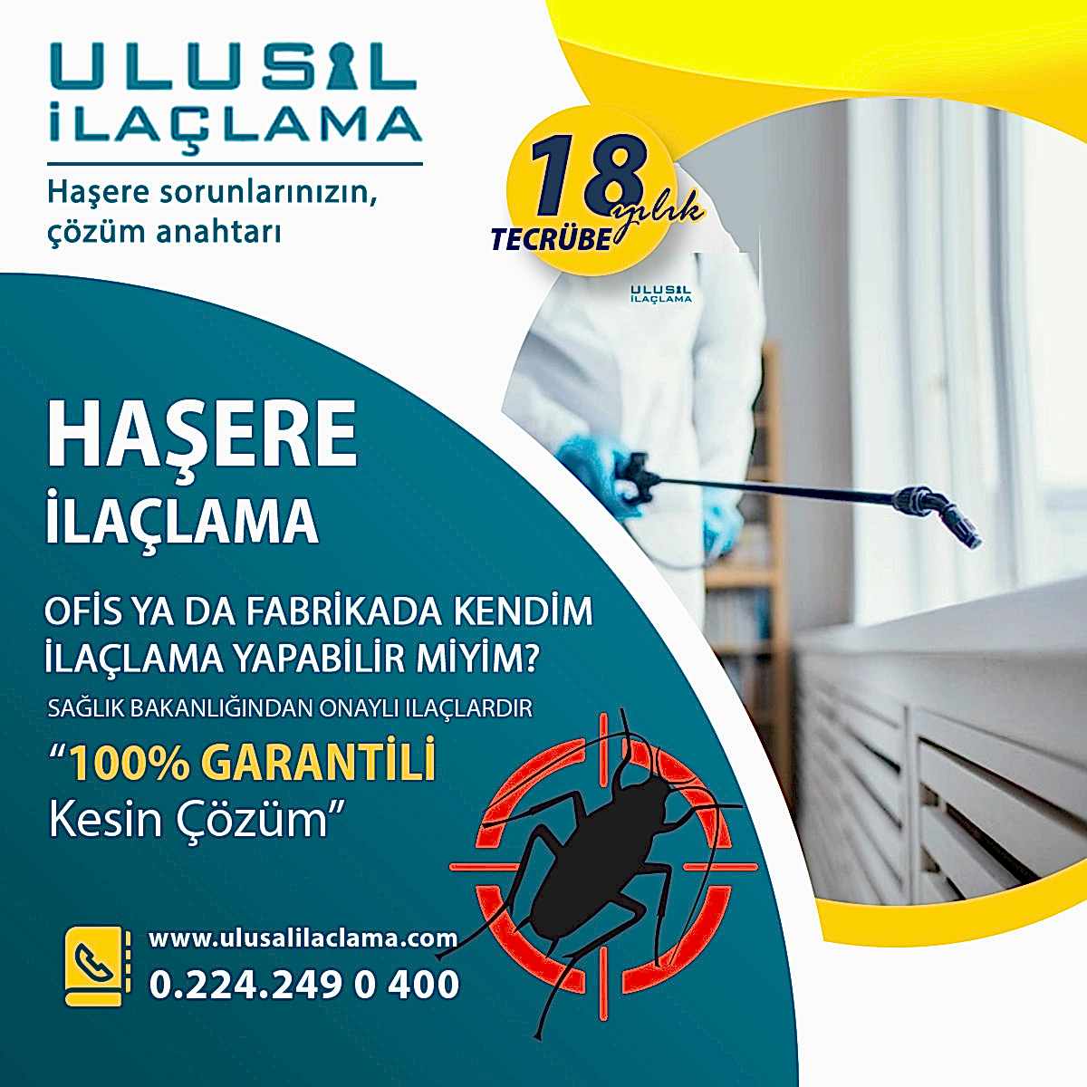 OFİS YA DA FABRİKADA KENDİM İLAÇLAMA YAPABİLİRMİYİM...