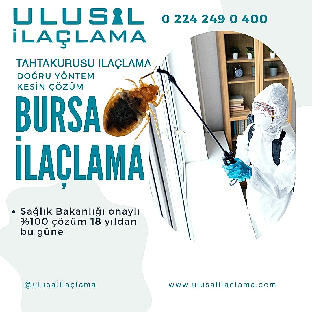 Bursa'da Tahtakurusu İlaçlaması ve Ulusal İlaçlama Hizmetleri...