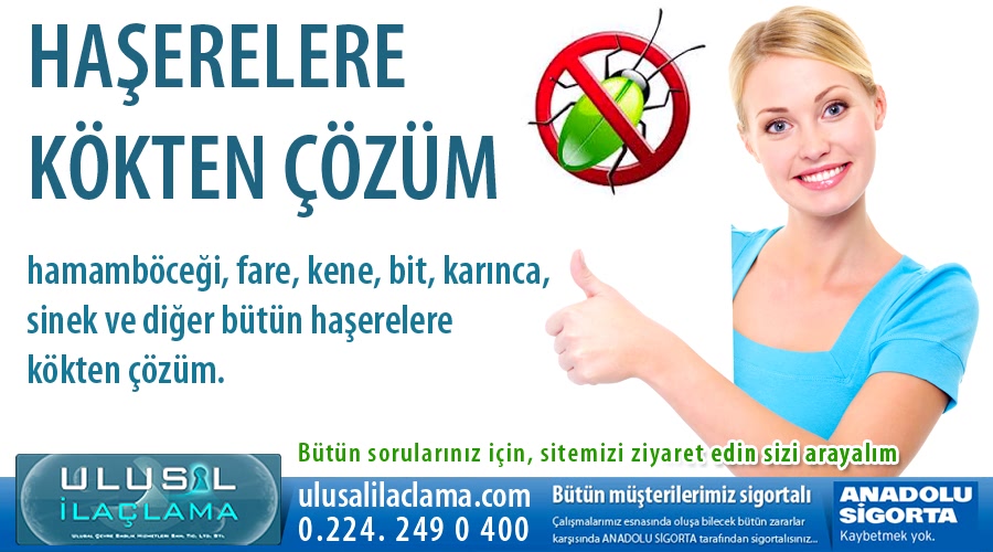Bursa Ulusal İlaçlama Haşerelere Kökten Çözüm...